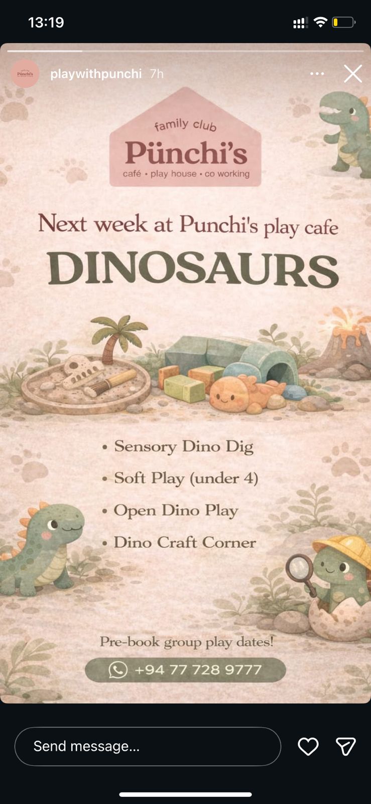 DINOSAURS WORKSHOP | Punchi’s